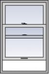 diagram of double-hung window