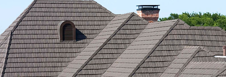 dark gray shingles, installed by Western Products' roofing contractors