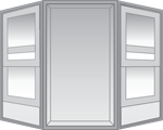 diagram of bay/bow window