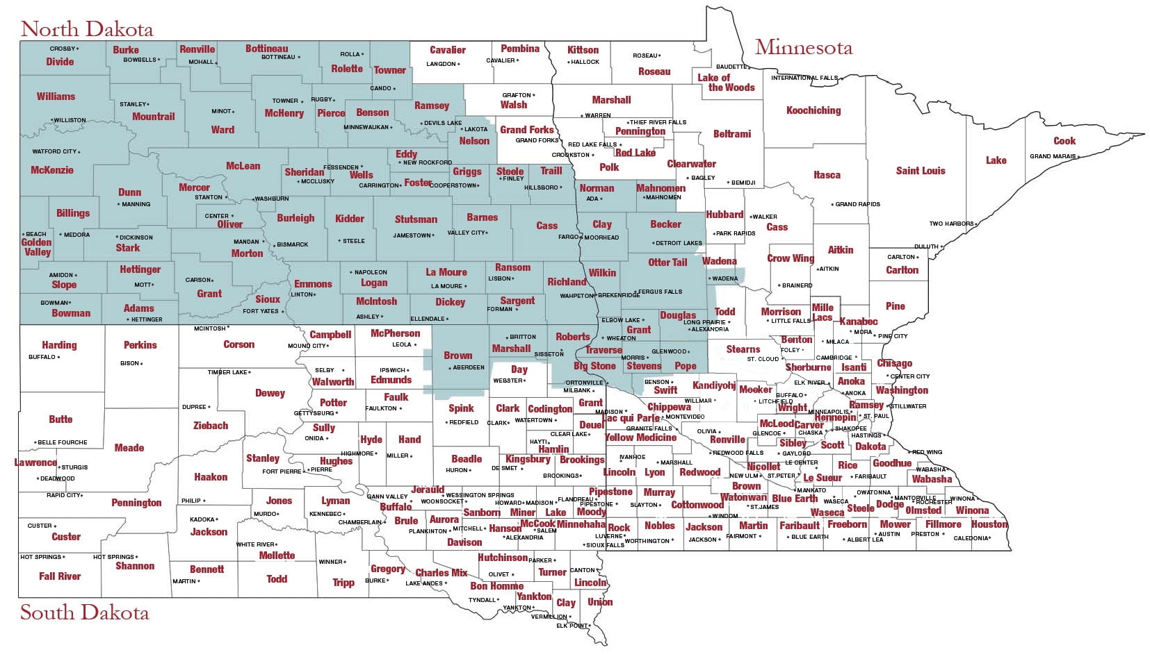 Midwest map