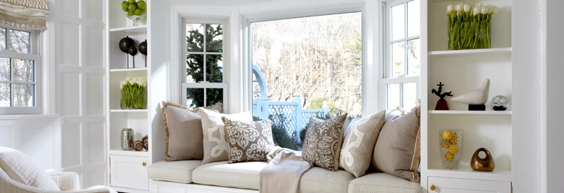 Bay Window with pillows