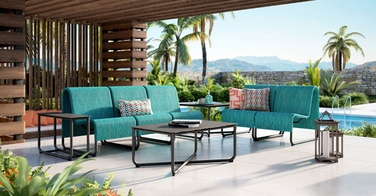 Outdoor Patio Furniture From Homecrest, Teal Outdoor Patio Furniture