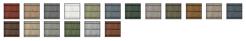 ShakeColors color samples of CertainTeed shakes