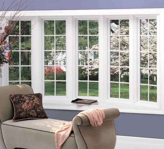 home interior bow windows creating a shelf