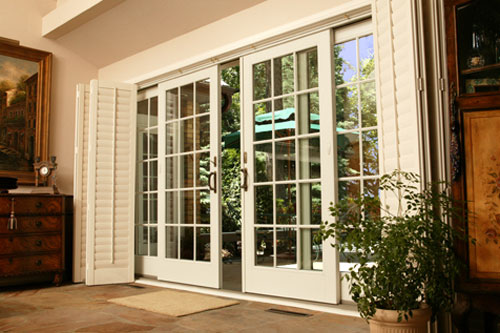 French Sliding Patio Doors From Renewal, Andersen 400 Series Frenchwood Gliding Patio Door Reviews