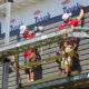 Western Products workers installing seamless steel siding